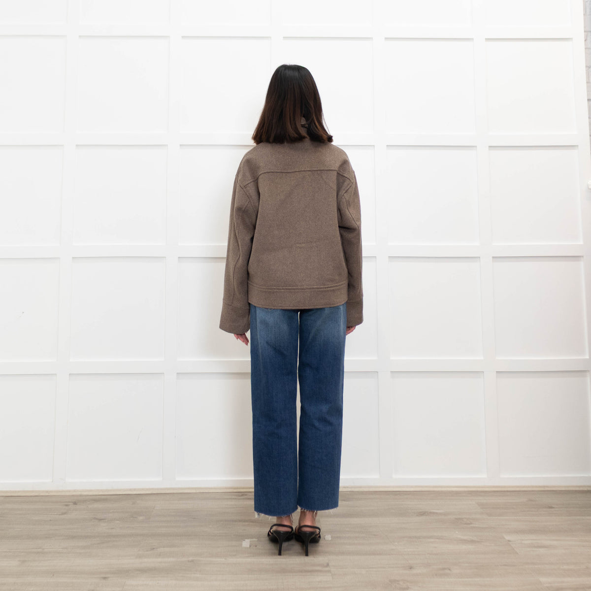 Neo Noir Brown Pitti Wool Mix Jacket