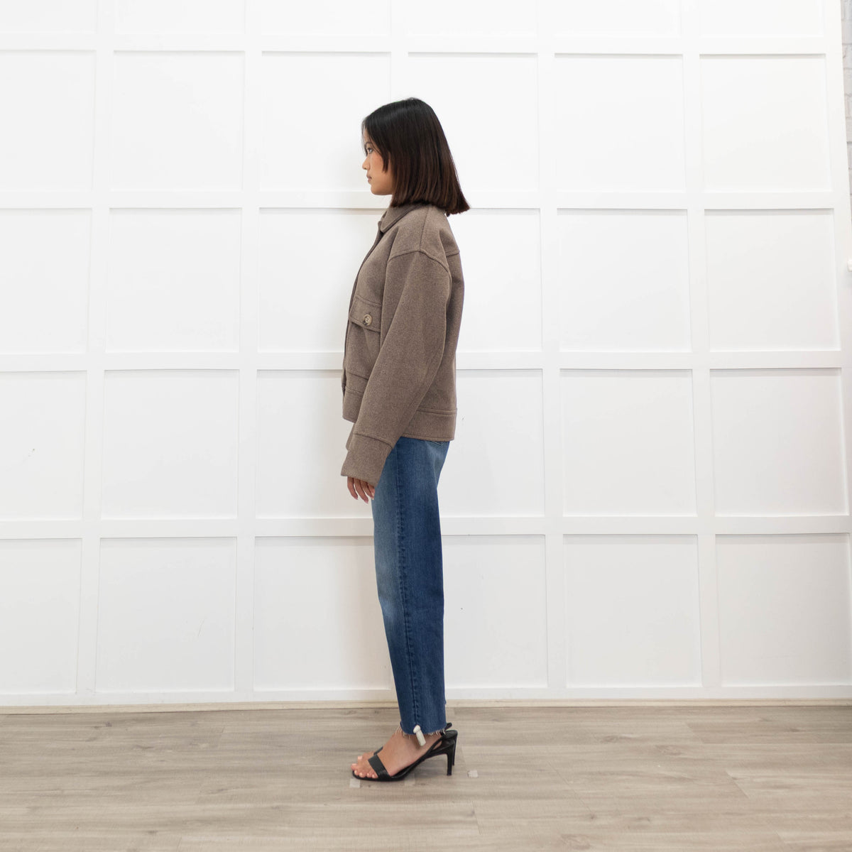 Neo Noir Brown Pitti Wool Mix Jacket