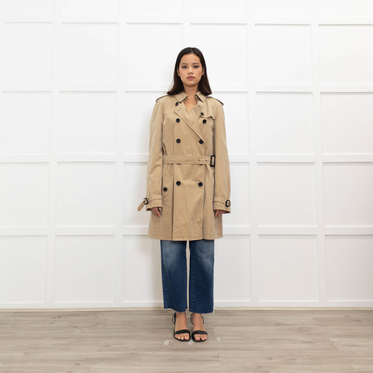 Burberry Beige Short Trench