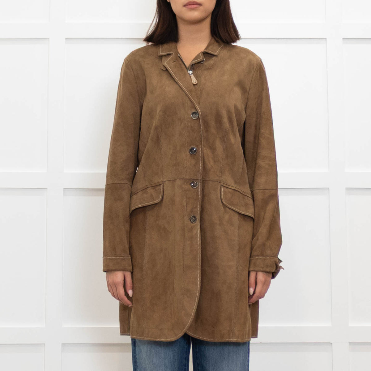 Mabrun Brown Suede Jacket