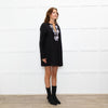 Valentino Black Silver Sequin Embellished Tunic