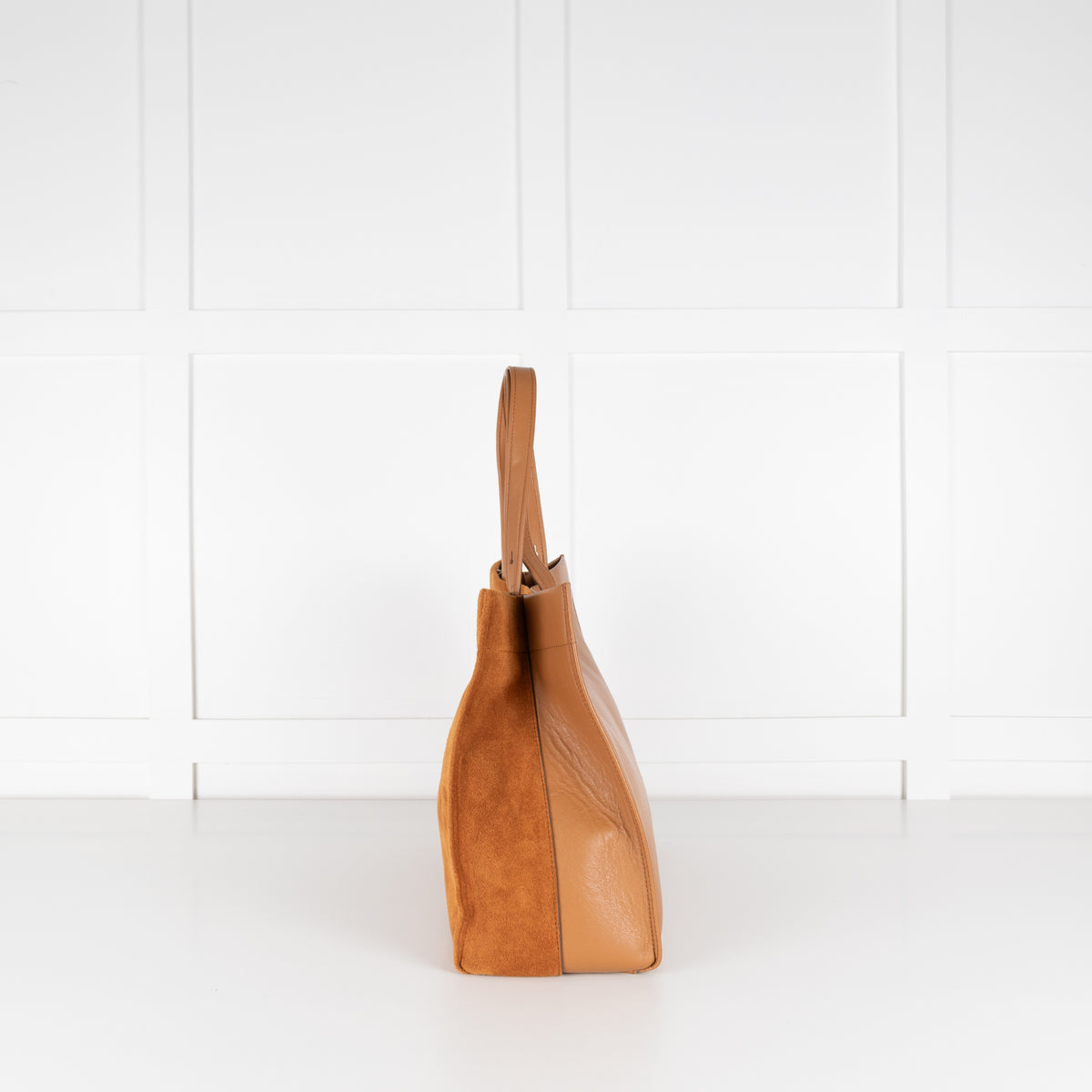 Anya Hindmarch Tan Suede Mortimer Large Tote