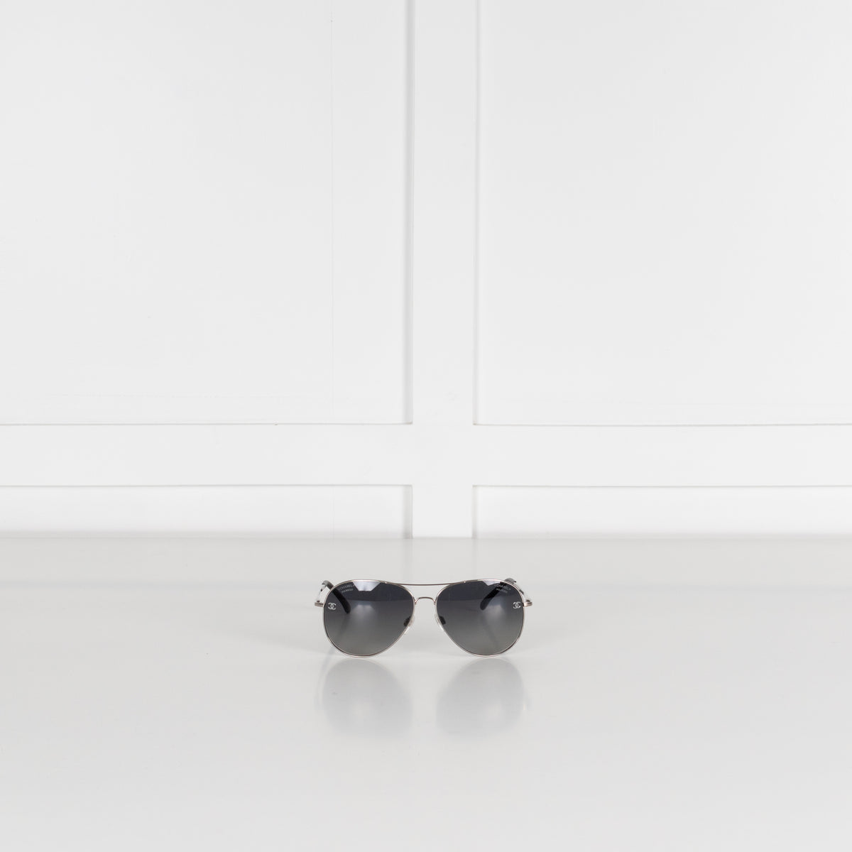 Chanel Aviator Sunglasses with Leather Arms