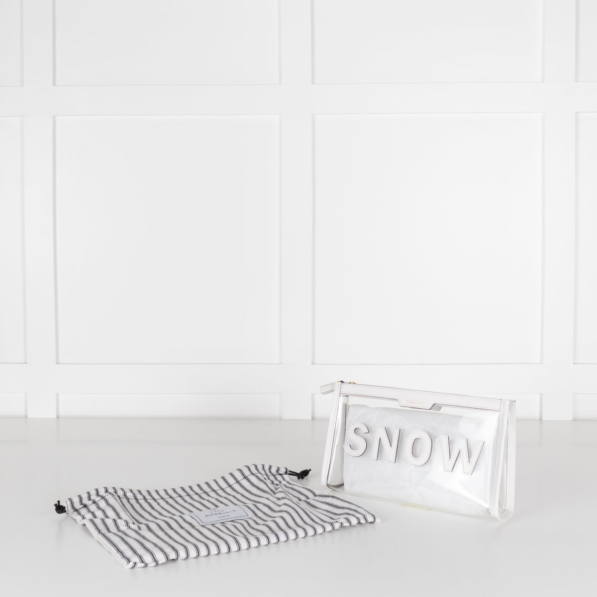 Anya Hindmarch White Snow Wash Bag