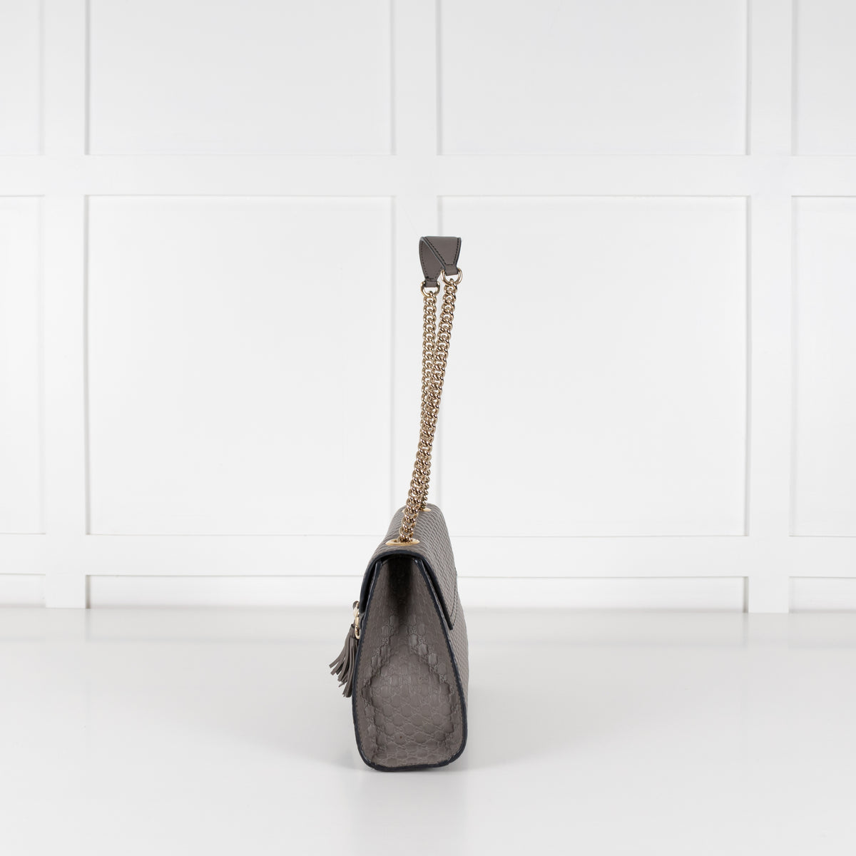 Gucci Grey Guccissima Leather Emily Medium Shoulder Bag