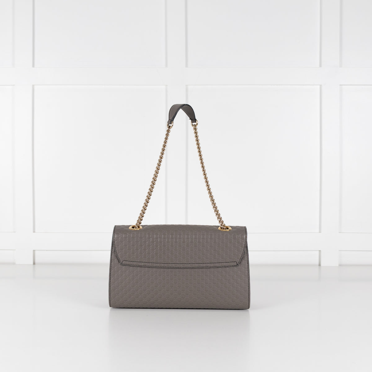 Gucci Grey Guccissima Leather Emily Medium Shoulder Bag