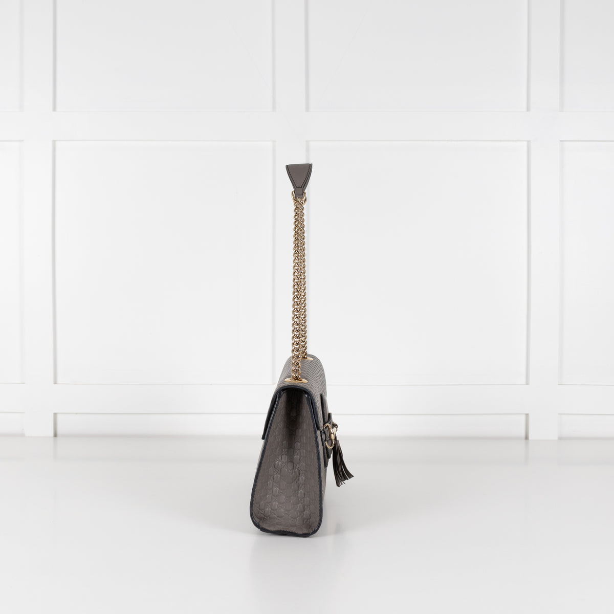 Gucci Grey Guccissima Leather Emily Medium Shoulder Bag