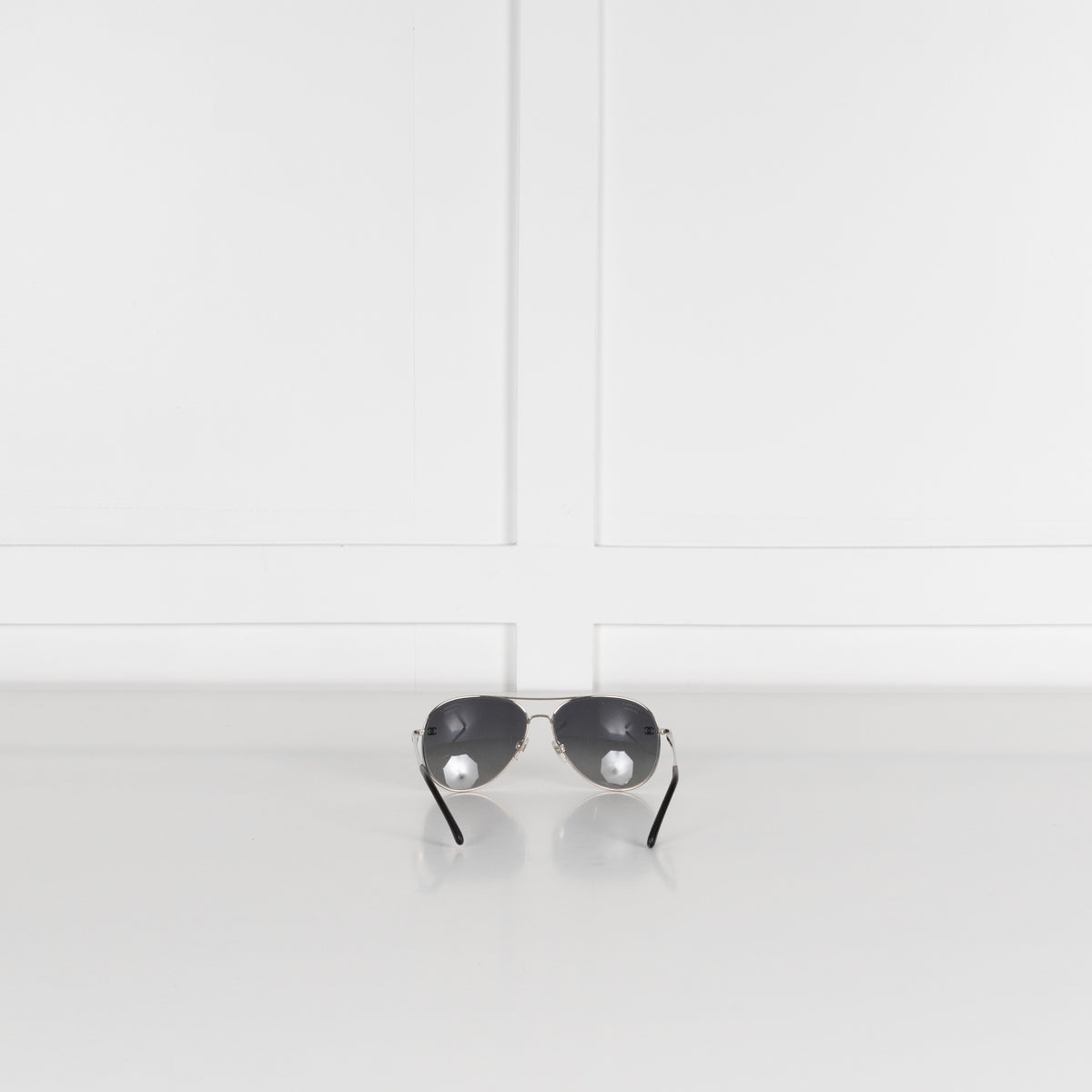 Chanel Aviator Sunglasses with Leather Arms