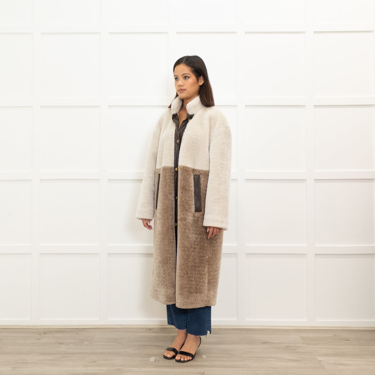 Baum und Pferdgarten Silver Birch Mix Two Tone Faux Fur Coat