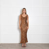 Vivienne Westwood Bronze Sequin Sleeveless Maxi Dress