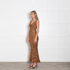 Vivienne Westwood Bronze Sequin Sleeveless Maxi Dress