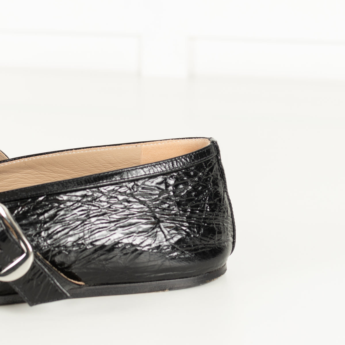 Le Monde Beryl Black Stella Patent Ballet Flats