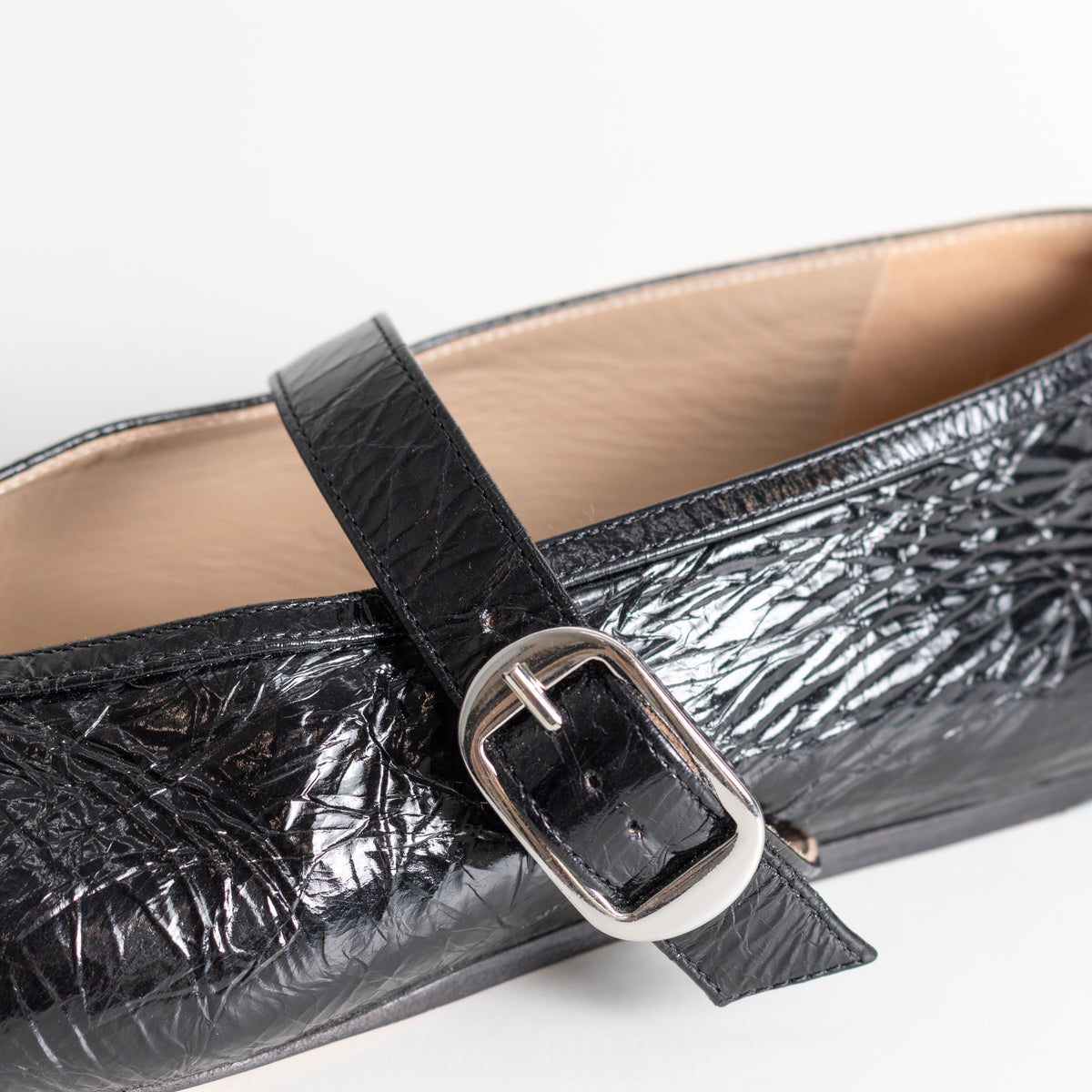 Le Monde Beryl Black Stella Patent Ballet Flats