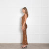 Vivienne Westwood Bronze Sequin Sleeveless Maxi Dress