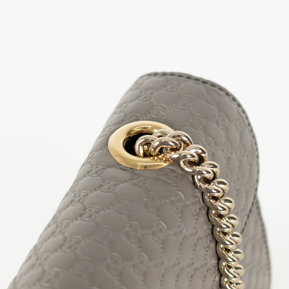 Gucci Grey Guccissima Leather Emily Medium Shoulder Bag