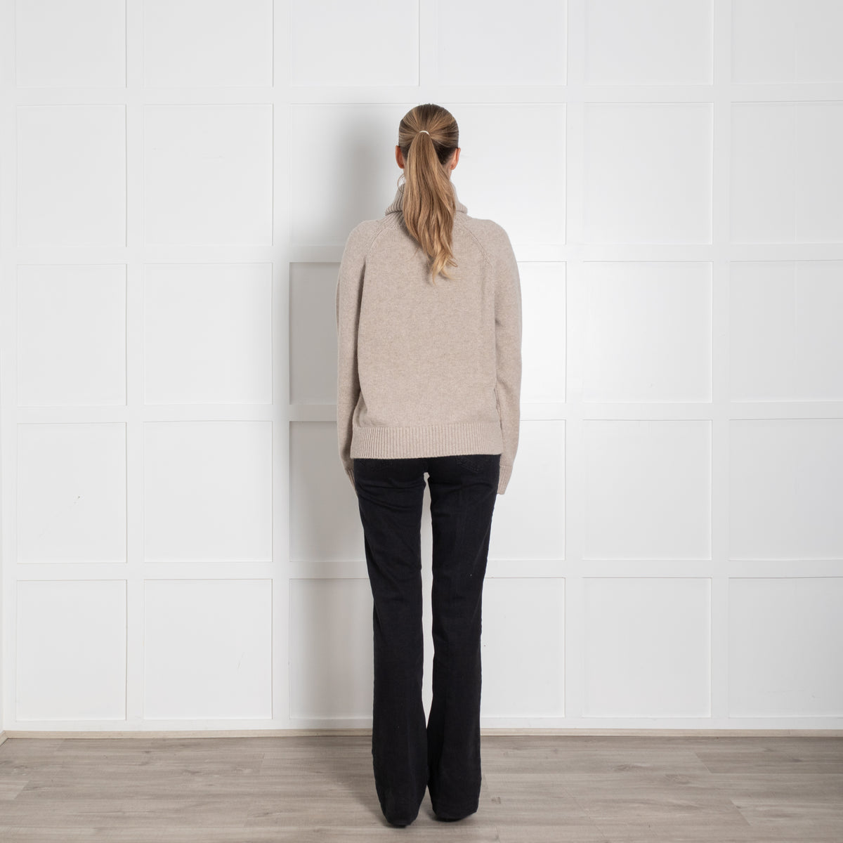 &Daughter Oatmeal Wool Roll Neck