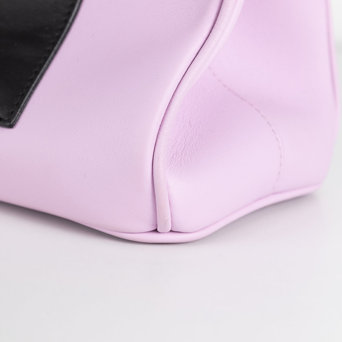 Christian Dior Lilac Diorissimo Pocket Tote Bag With Green Pocket