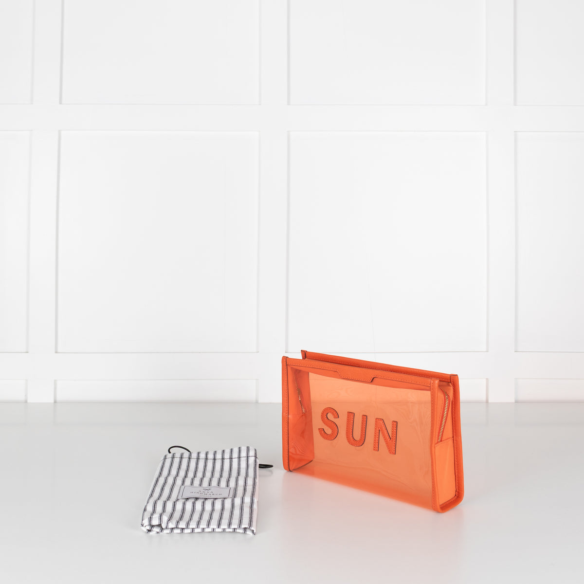 Anya Hindmarch Orange Sun Wash Bag