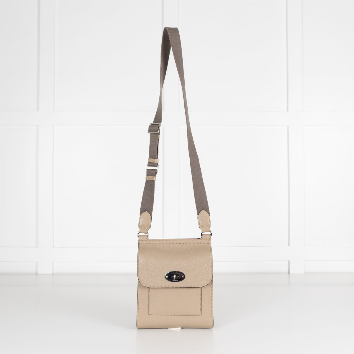 Mulberry Antony Small Taupe Crossbody Bag