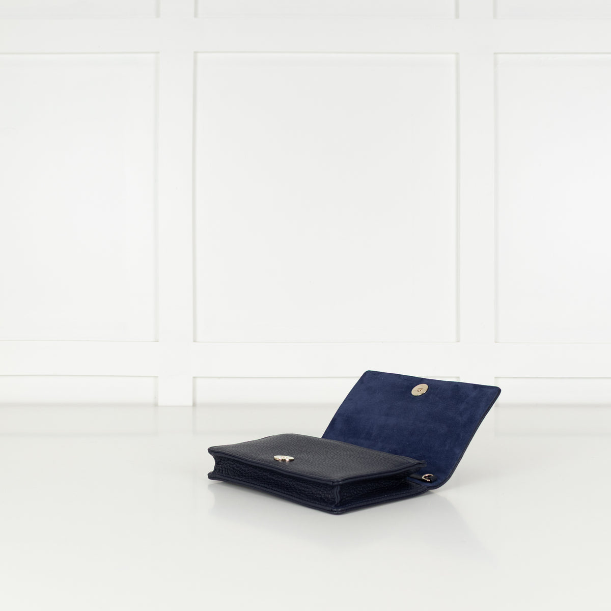 Dior Navy Cannage Diorama Wallet on Chain