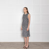 Chanel Silver Thread Silk And Cotton Knit  Shift Dress