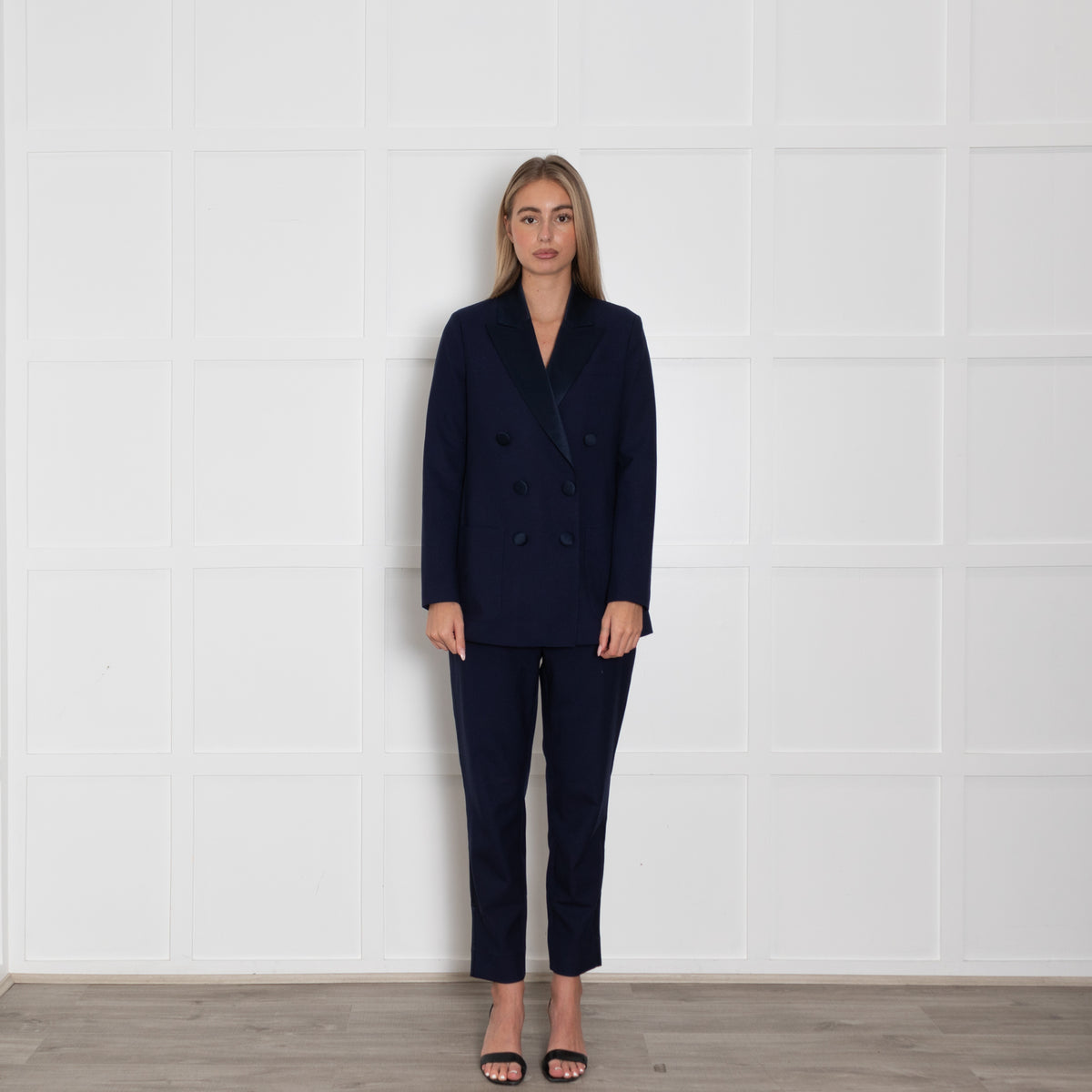 Wyse London Navy Tuxedo Jacket