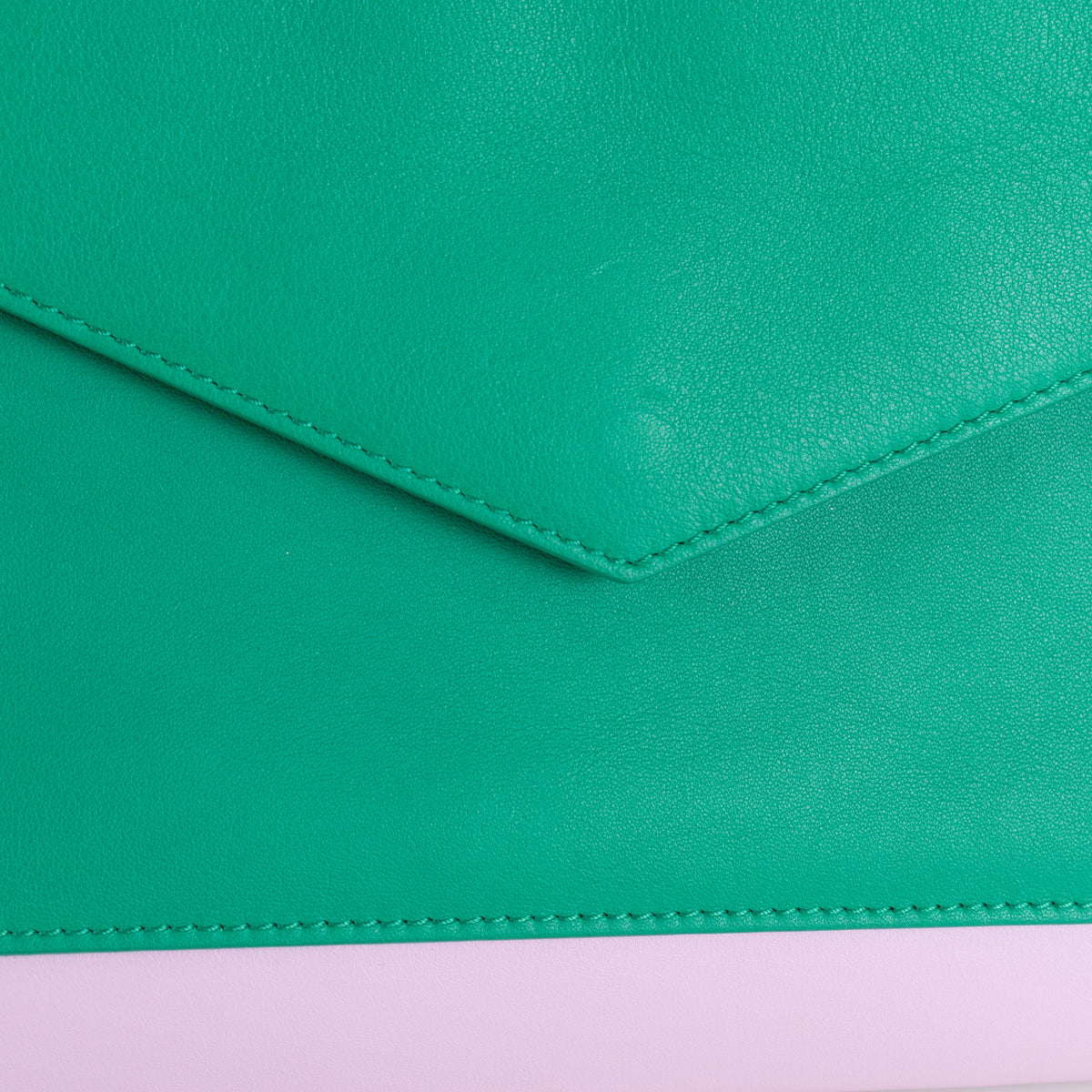 Christian Dior Lilac Diorissimo Pocket Tote Bag With Green Pocket