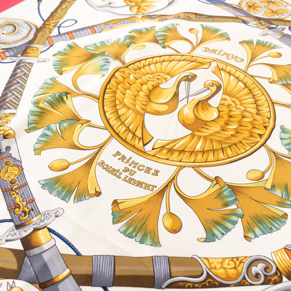 Hermes Silk 'Daimyo - Princes du Soleil Levant' Multicoloured Scarf