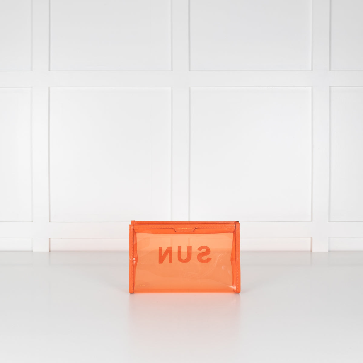 Anya Hindmarch Orange Sun Wash Bag