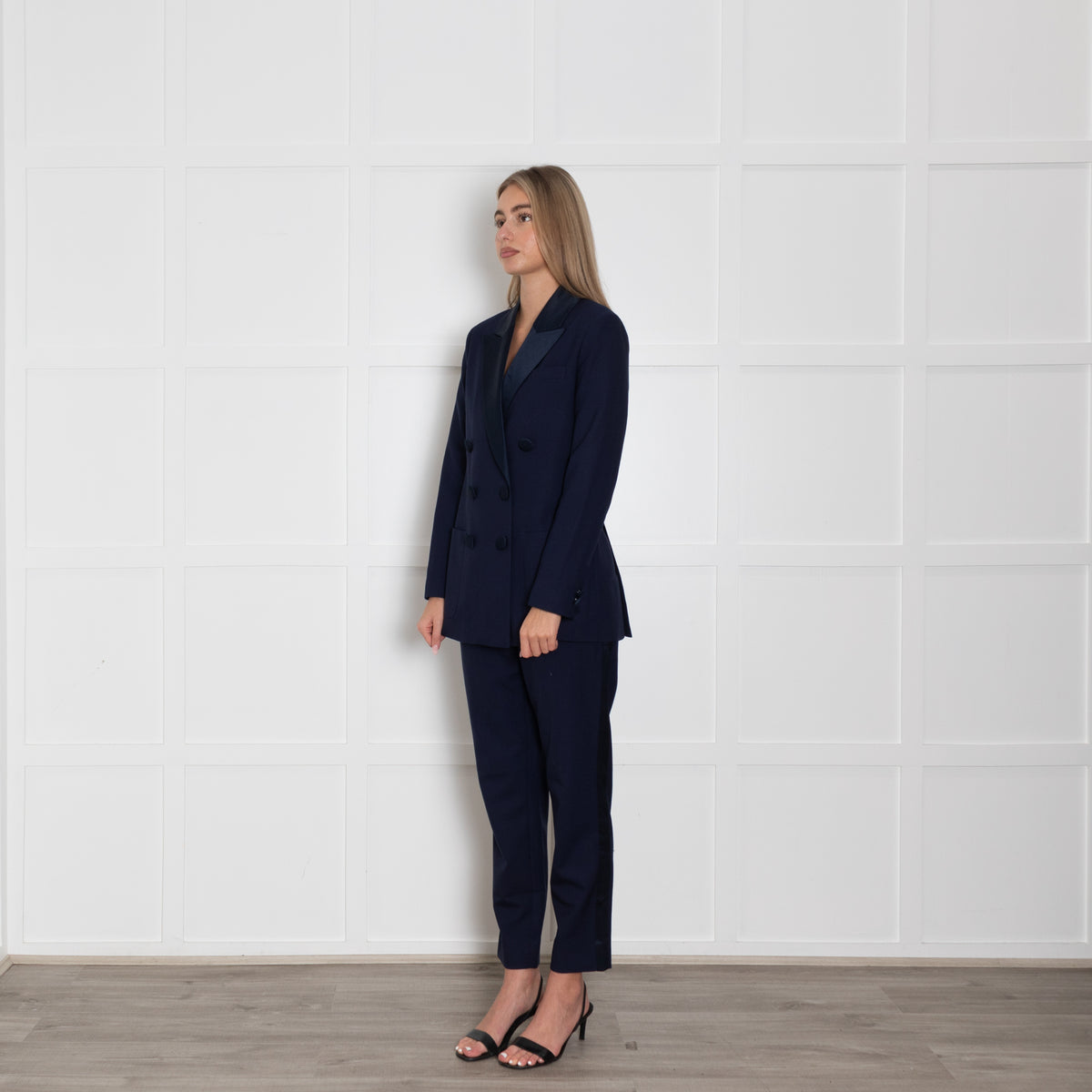 Wyse London Navy Tuxedo Jacket