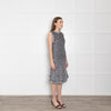 Chanel Silver Thread Silk And Cotton Knit  Shift Dress