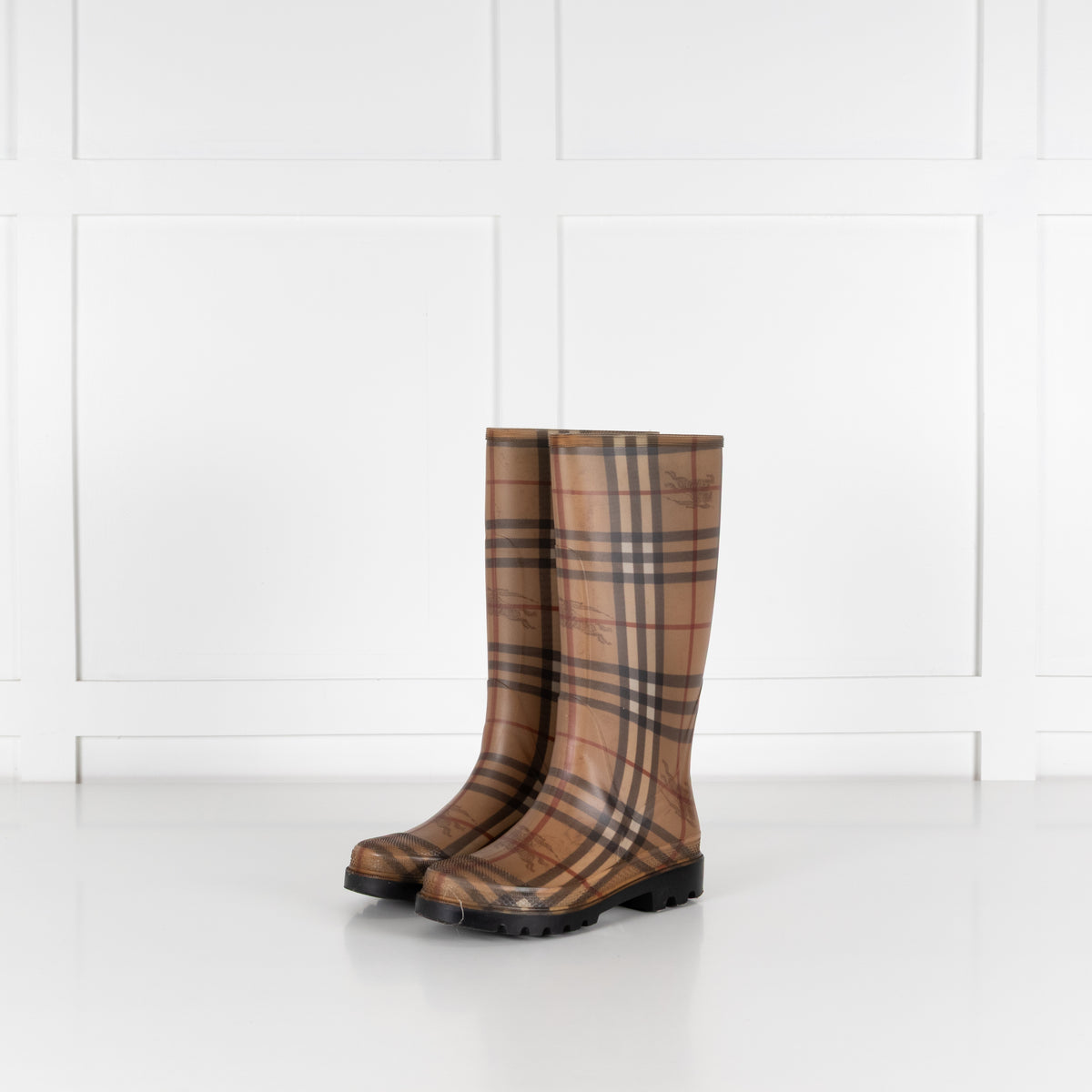 Burberry Haymarket Rainboots