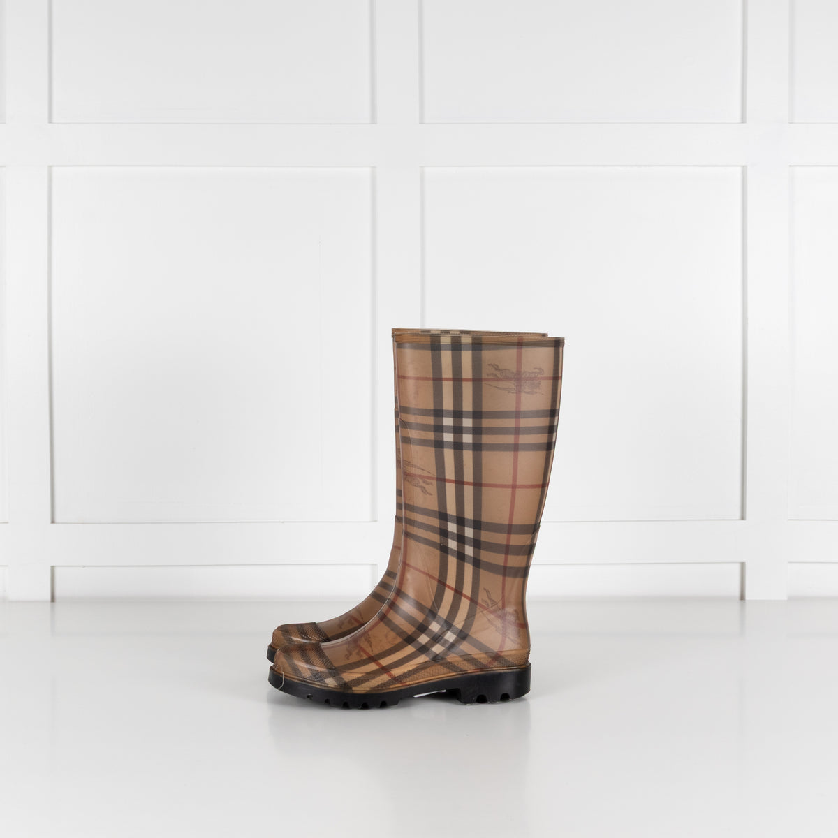 Burberry Haymarket Rainboots
