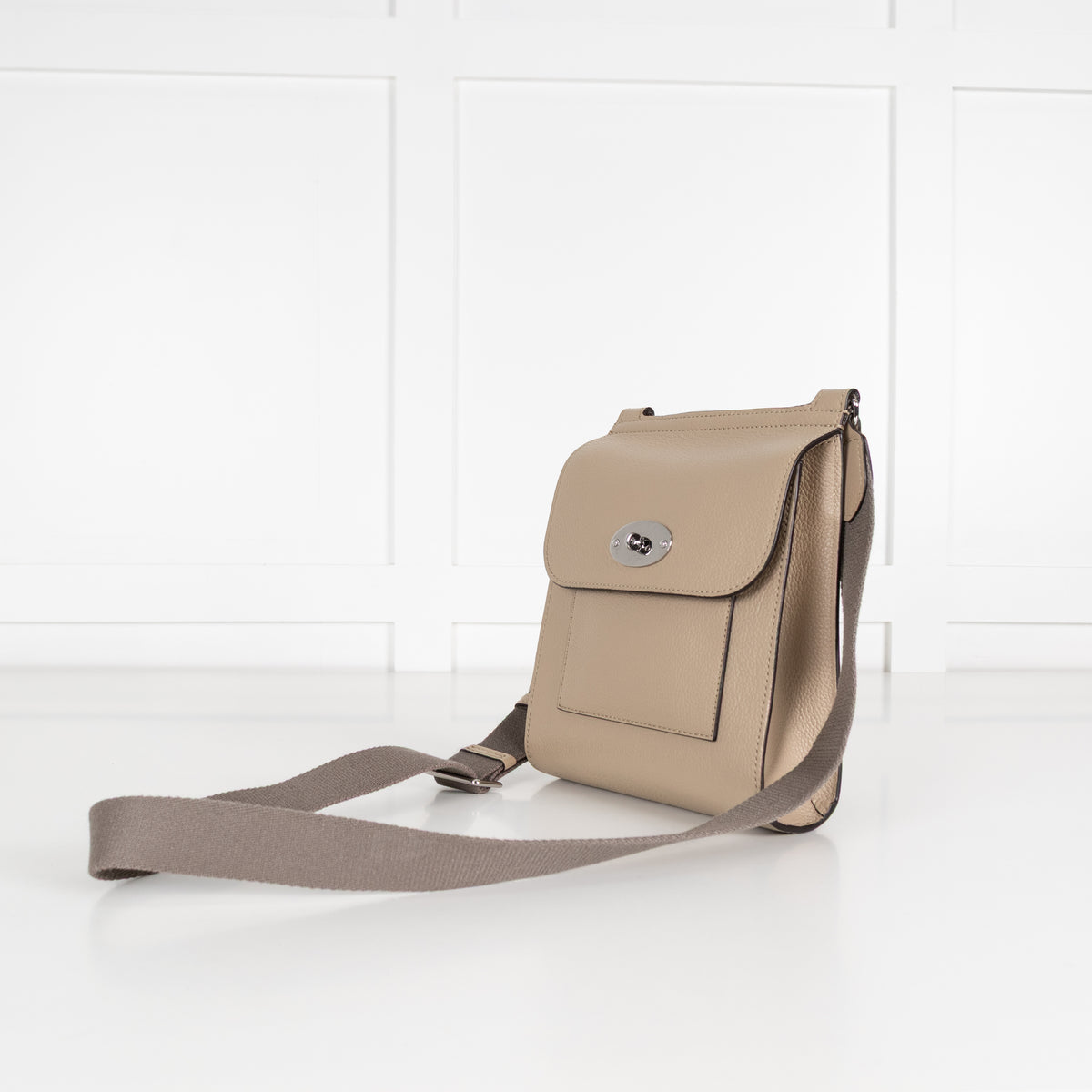 Mulberry Antony Small Taupe Crossbody Bag