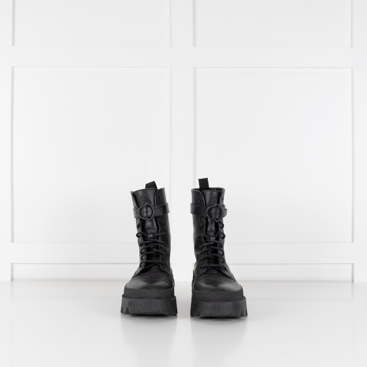 Moncler Carinne Black Hiker Boots