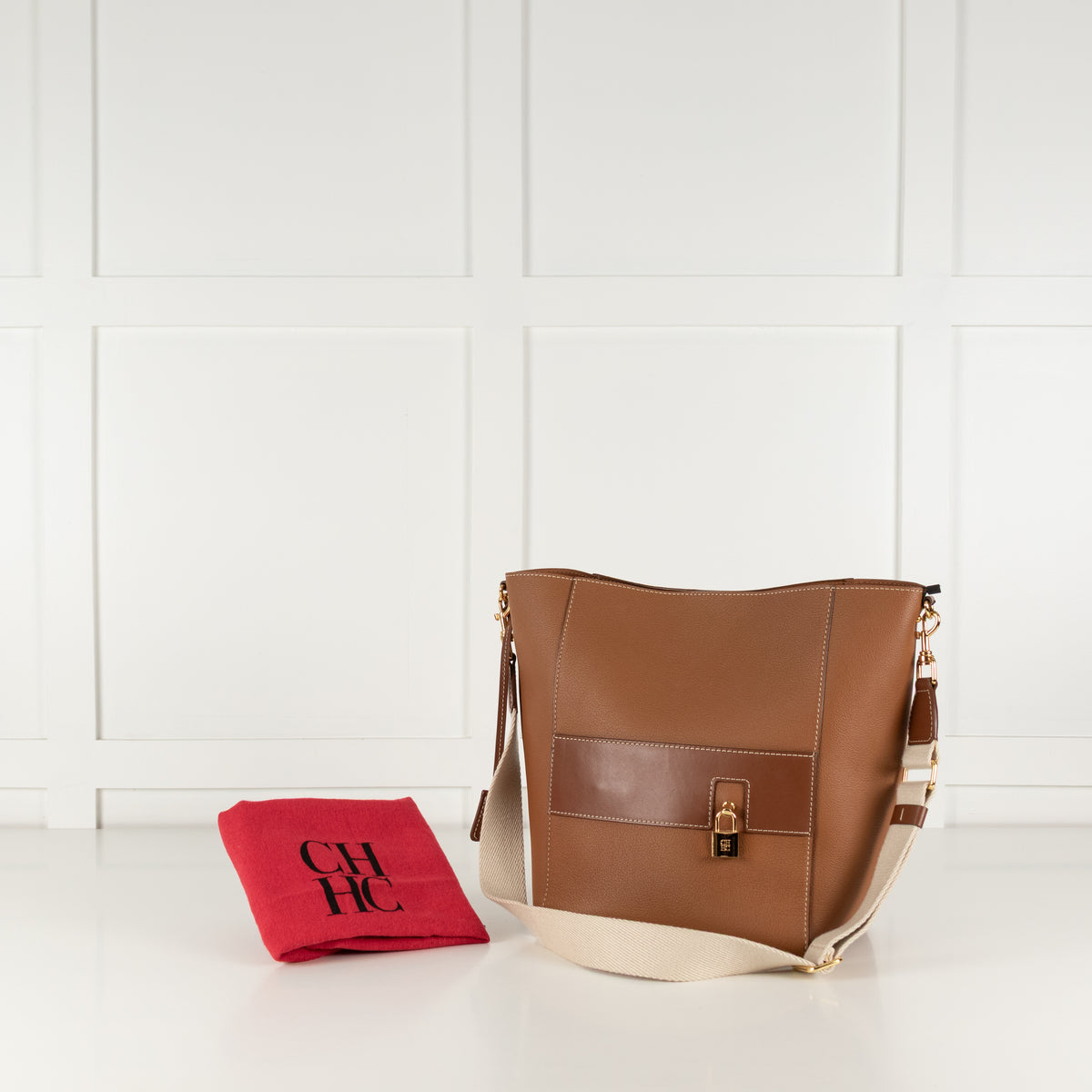 Carolina Herrera Tan Crossbody Bag