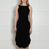 See By Chloe Black Knit Frill Trim Sleeveless Dress