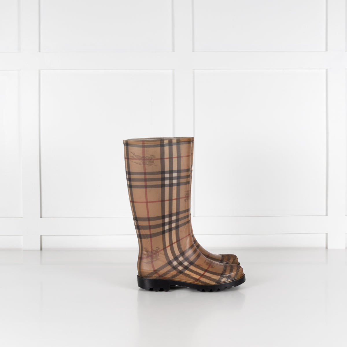 Burberry Haymarket Rainboots