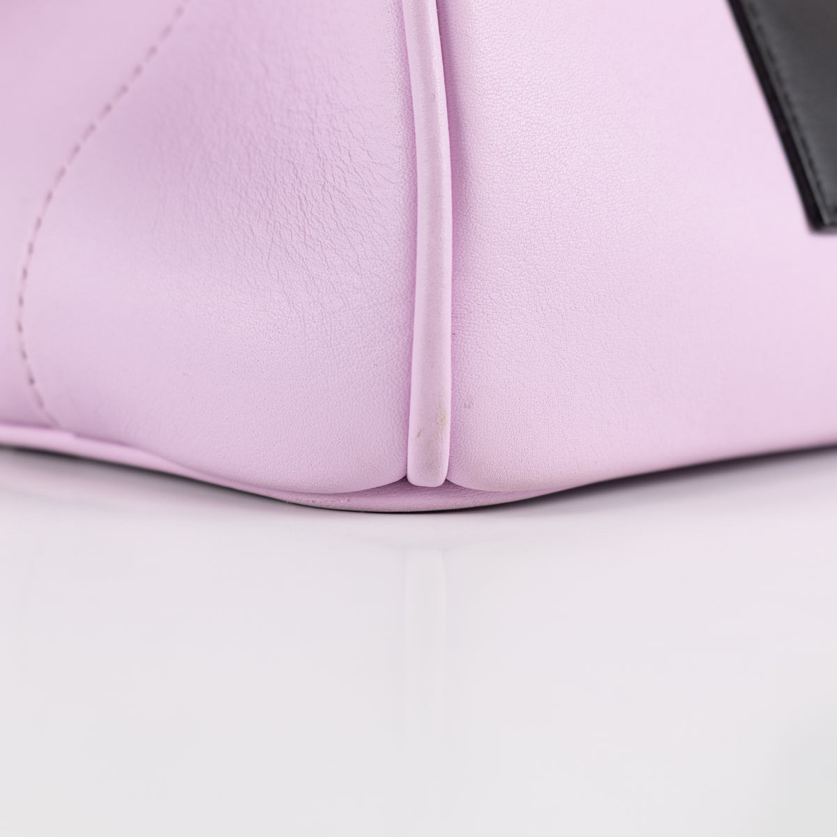 Christian Dior Lilac Diorissimo Pocket Tote Bag With Green Pocket