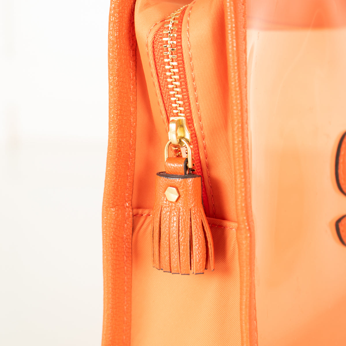 Anya Hindmarch Orange Sun Wash Bag