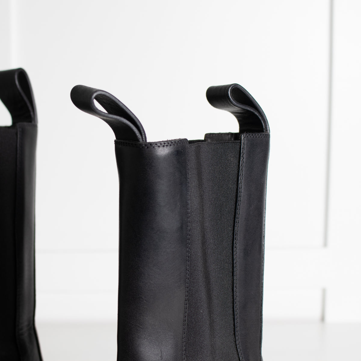 Bottega Veneta Black Tire Chelsea Boots