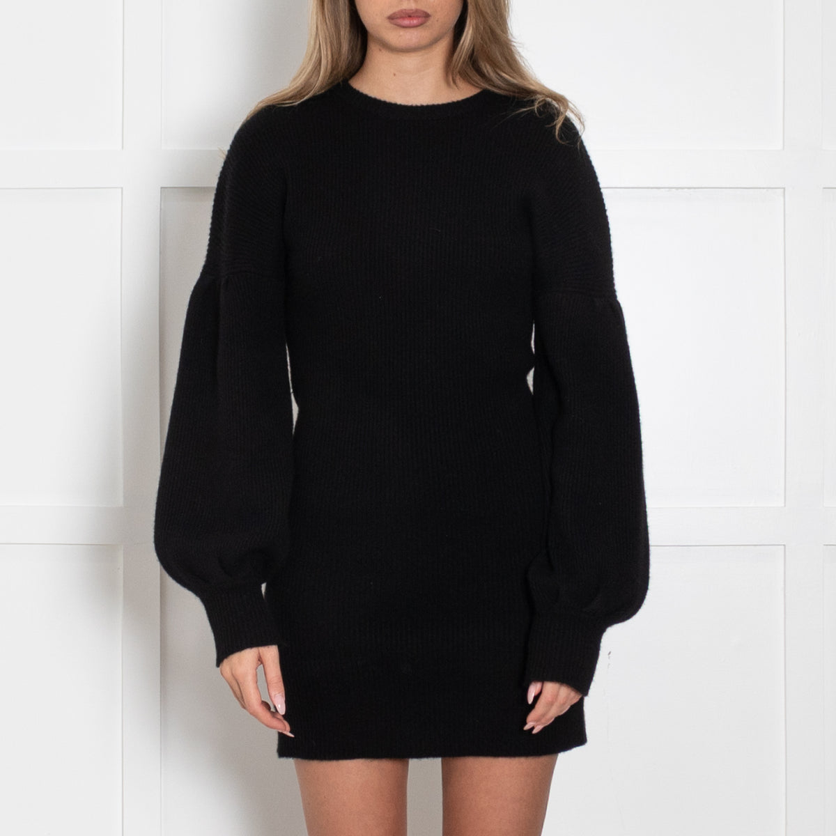 Not Shy Black Cashmere Dress