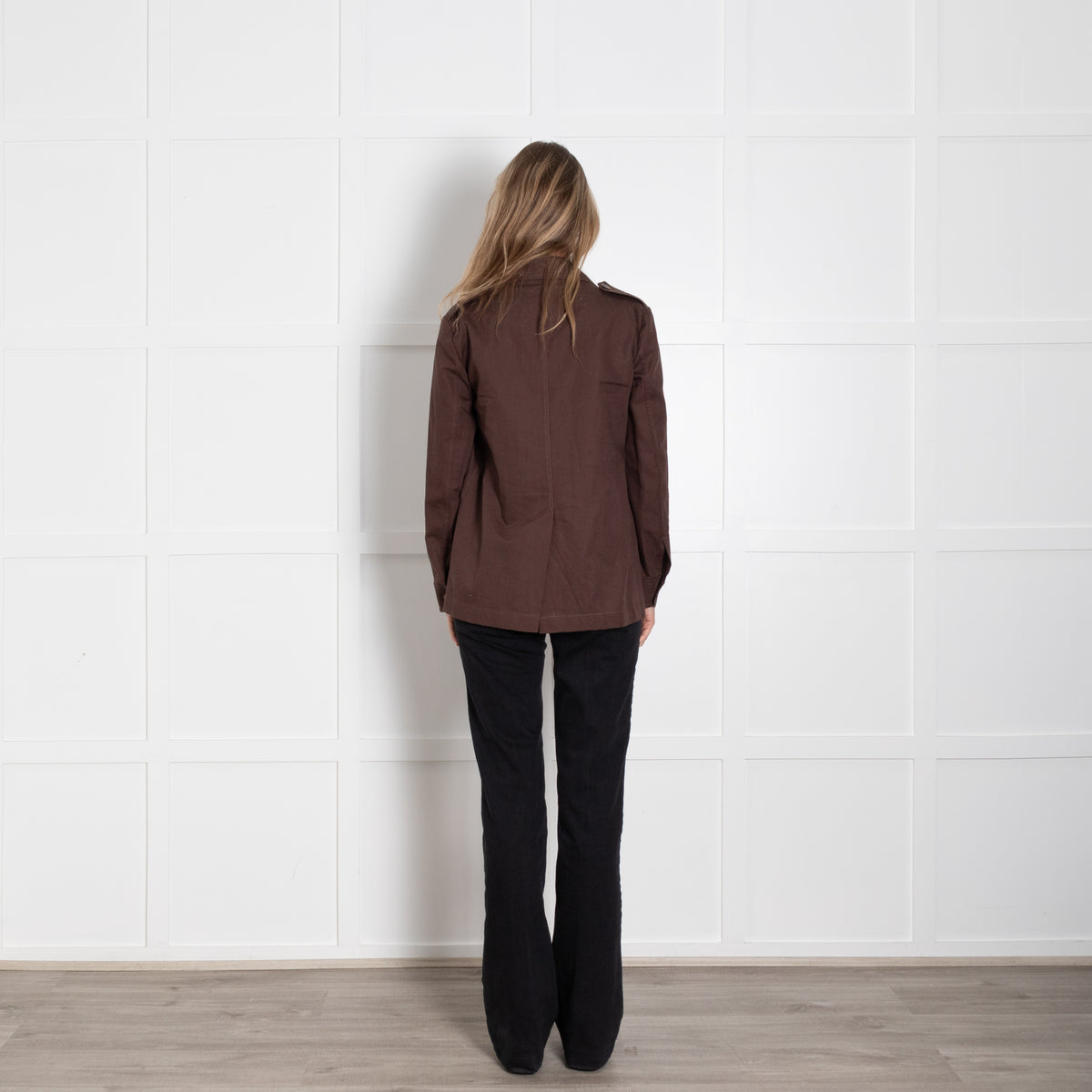 Weekend Max Mara Brown Cotton & Linen Safari Jacket