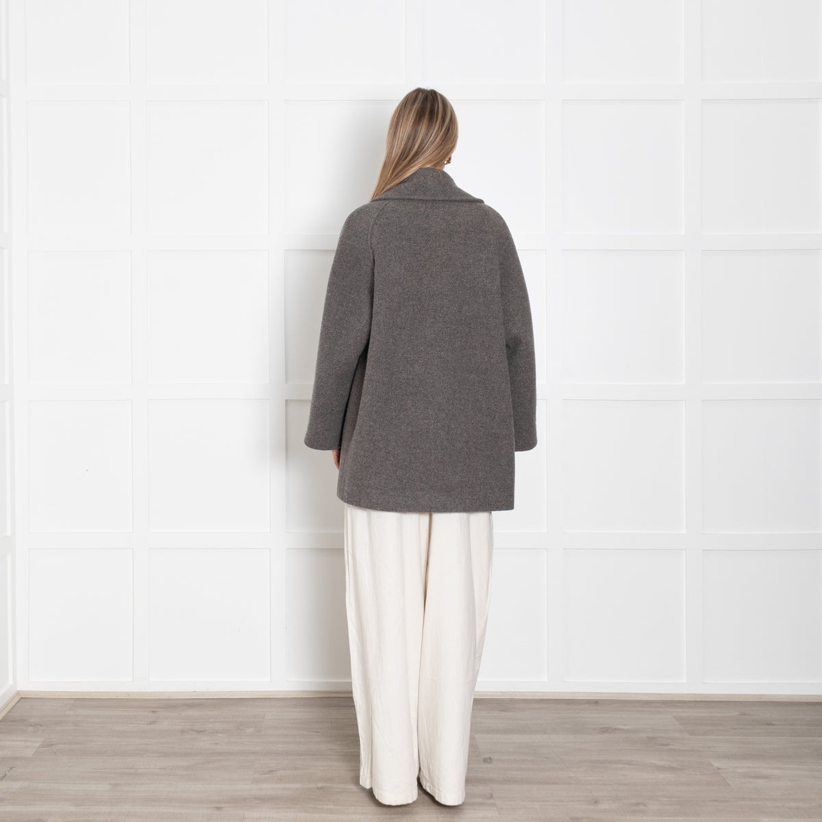 Raey Grey Oversized Wool Blend Coat