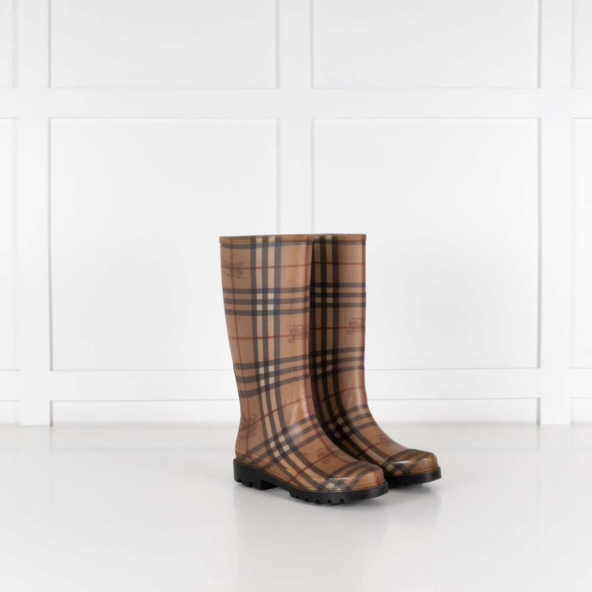 Burberry Haymarket Rainboots