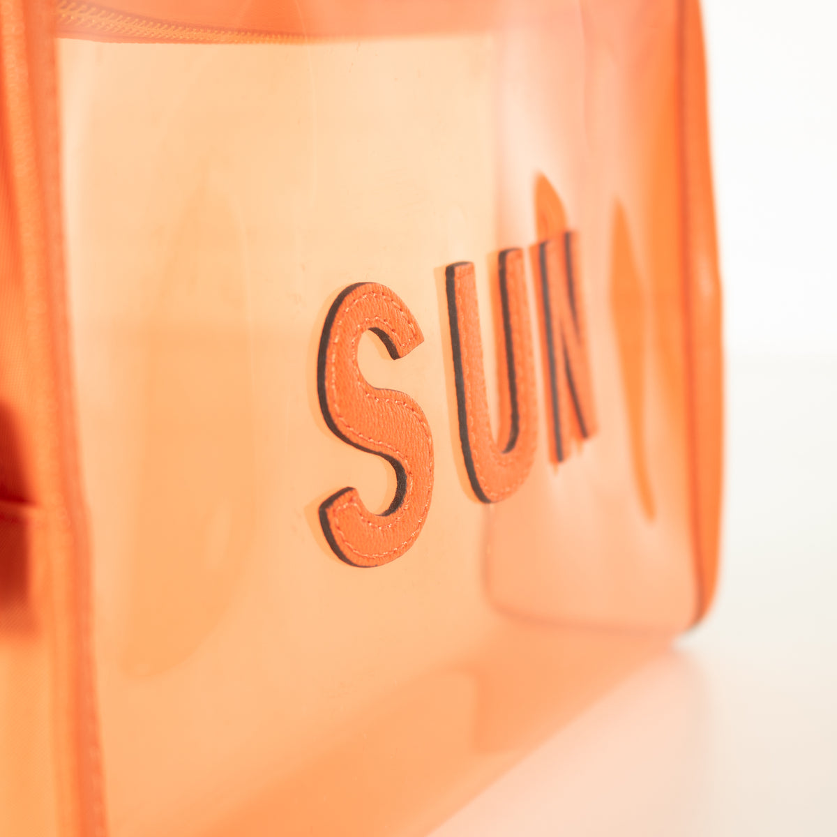 Anya Hindmarch Orange Sun Wash Bag