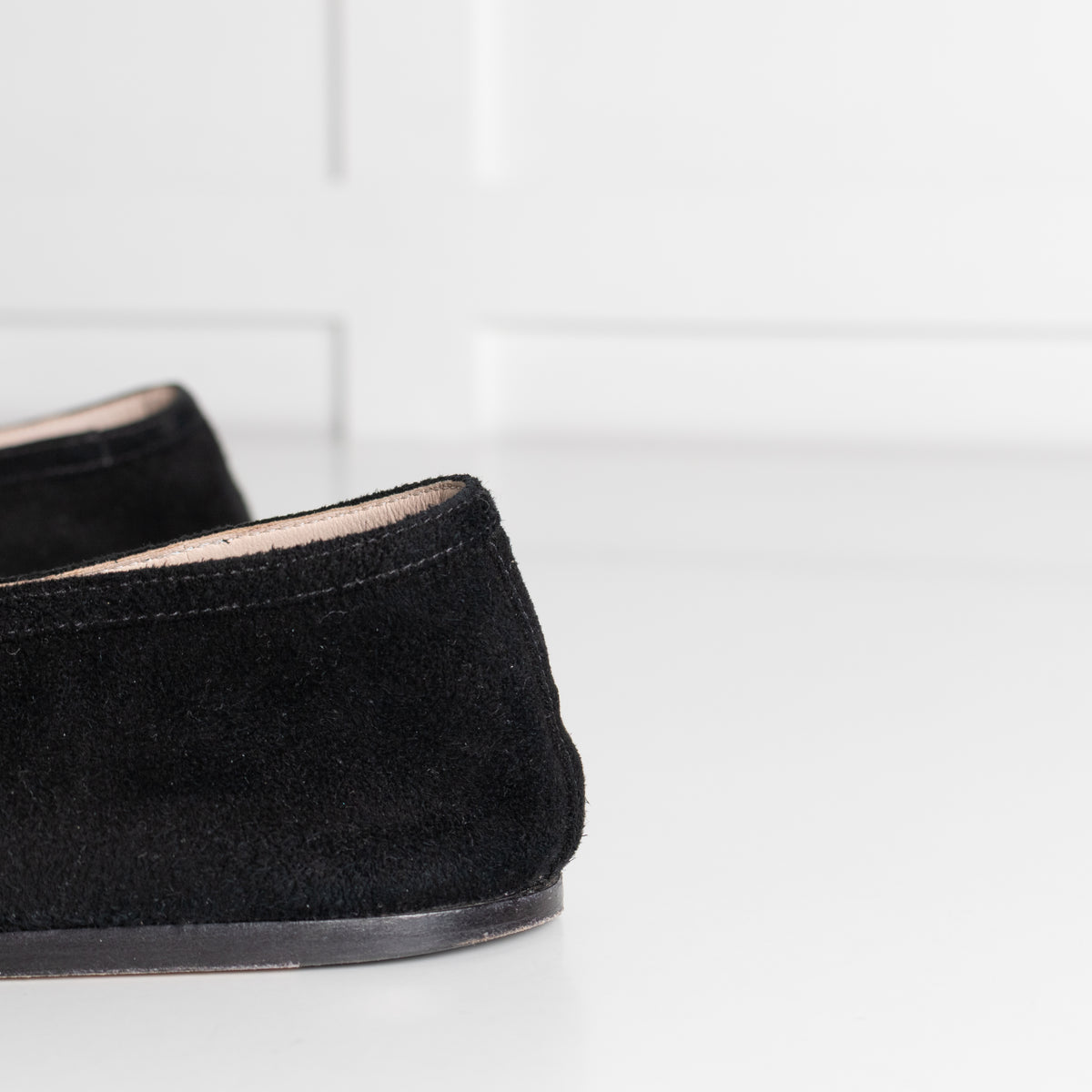 Le Monde Beryl Black Suede Luna Ballet Flats