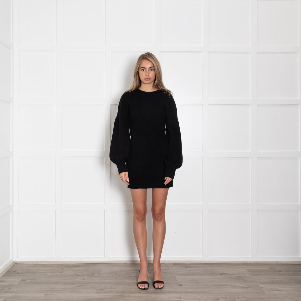 Not Shy Black Cashmere Dress