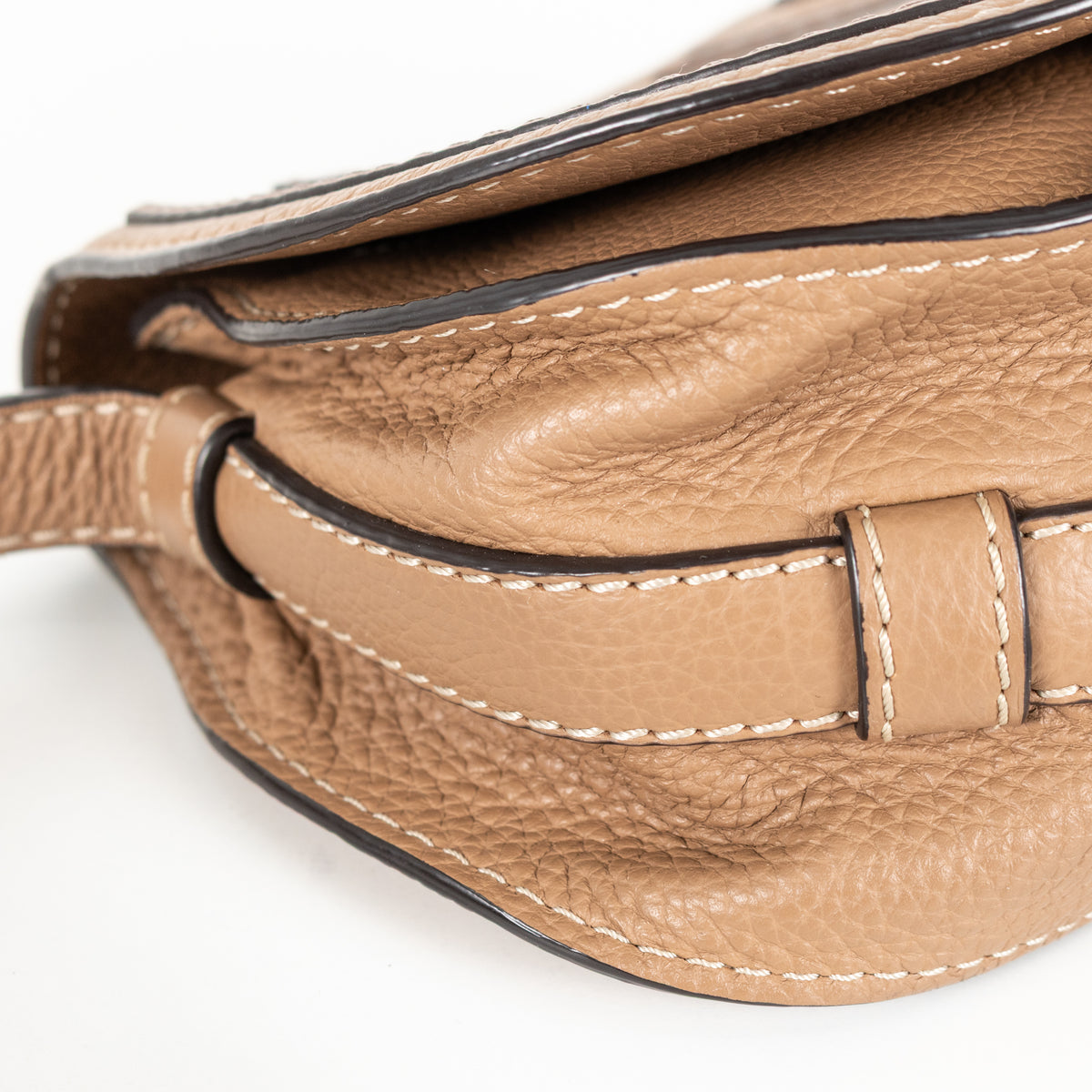 Chloe Beige Mini Marcie Cross Body Bag