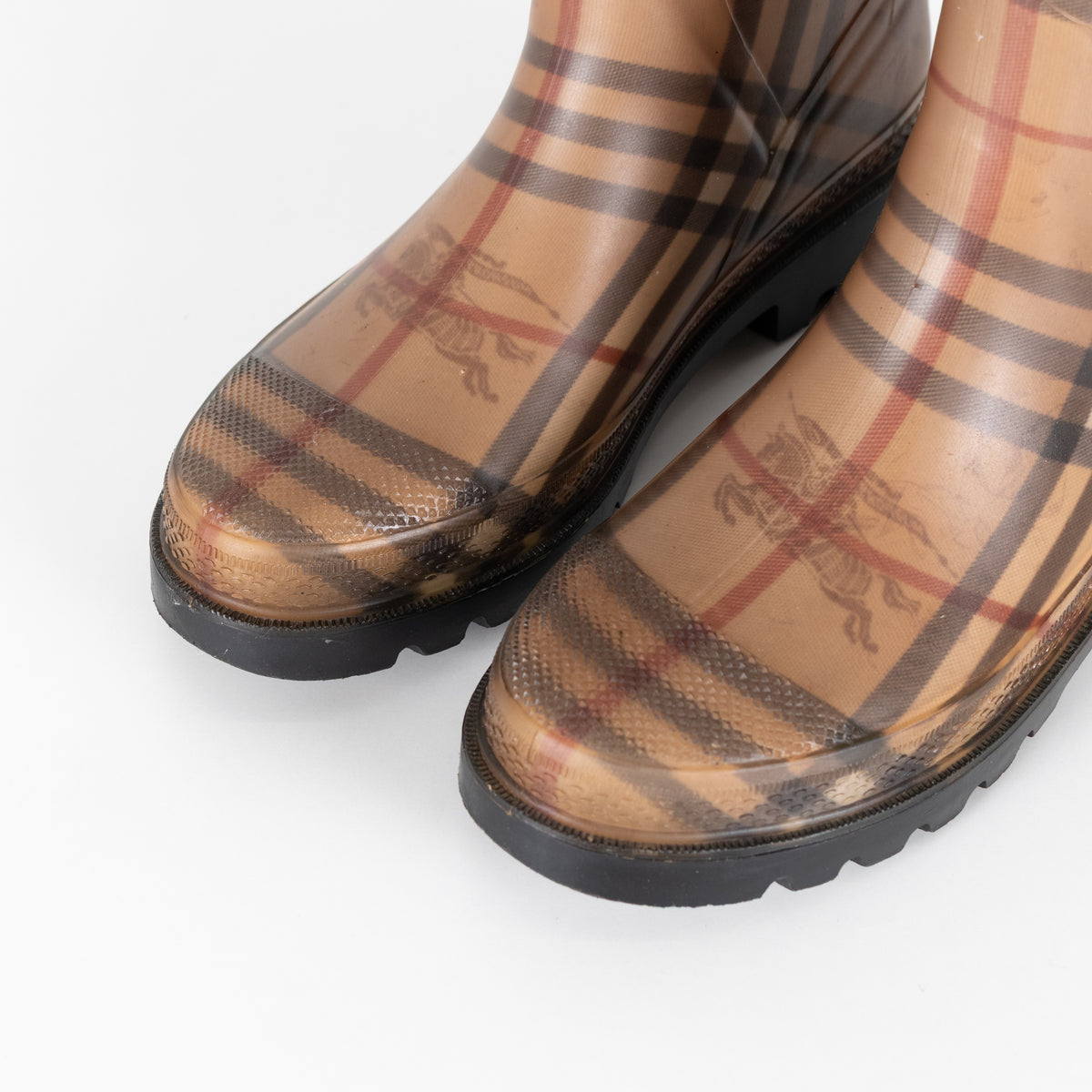 Burberry Haymarket Rainboots